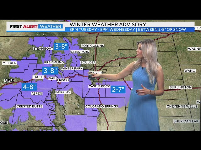 ⁣Heavier snow coming for Colorado, could make for a messy commute in Denver on Wednesday