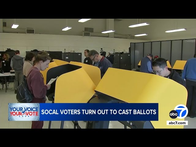 ⁣SoCal voters turn out to cast their ballots