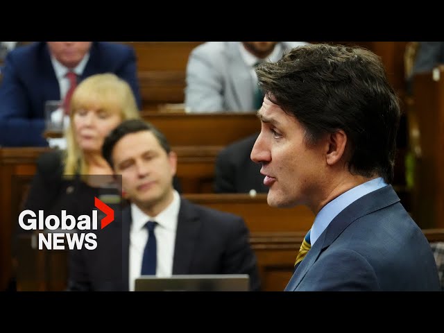 ⁣Trudeau calls out Poilievre for refusing security clearance amid "threats to Canada"