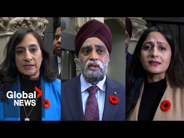 ⁣Canadian ministers address violent protests at Hindu temple in Brampton