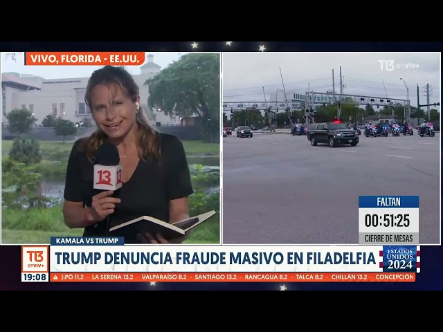 ⁣Donald Trump denuncia masivo fraude en Filadelfia