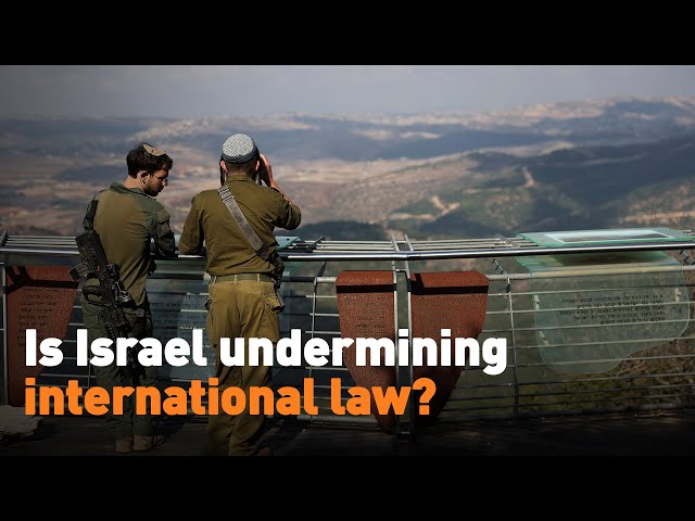 ⁣Is Israel undermining international law?