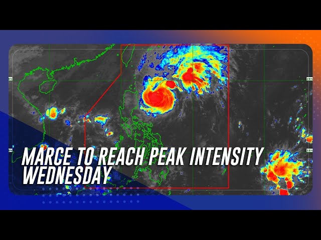 ⁣Marce to reach peak intensity Wednesday; Signal no. 2 in Babuyan Island, Cagayan