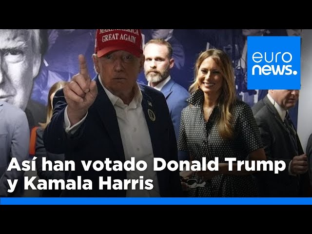 ⁣Así han votado Donald Trump y Kamala Harris en las elecciones estadounidenses 2024