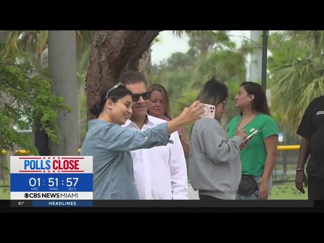 ⁣Broward voters cast ballots at precincts