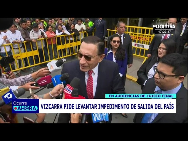 ⁣Martín Vizcarra: piden retiro de impedimento de salida del país