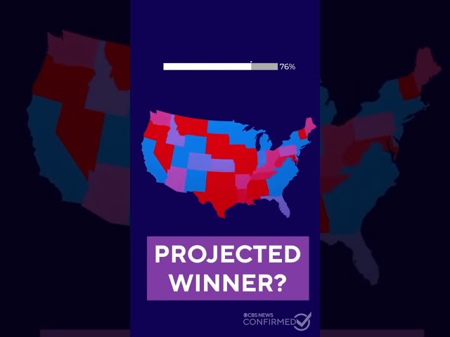 ⁣Here's why some states project the winner for the 2024 election faster than others #shorts