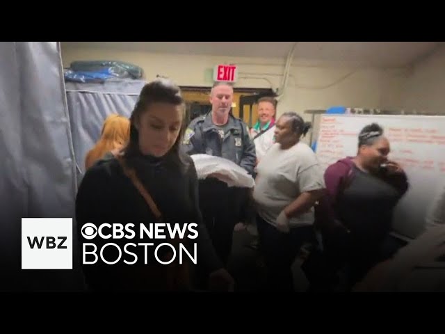 ⁣Boston voters wait in long lines after some polling locations run out of ballots