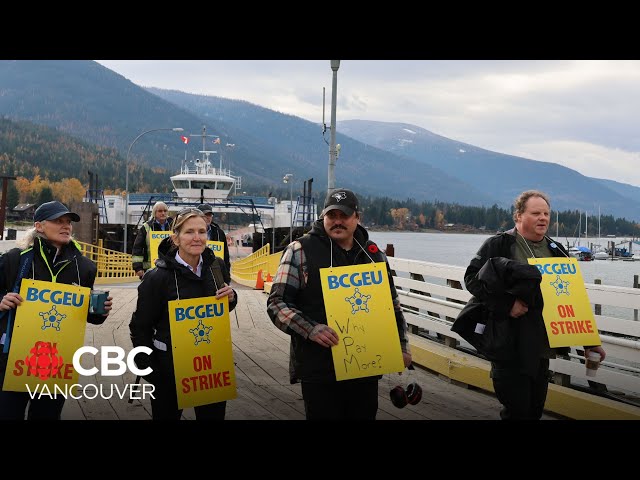 ⁣Some B.C. residents fed up as Kootenay Lake ferry job action continues