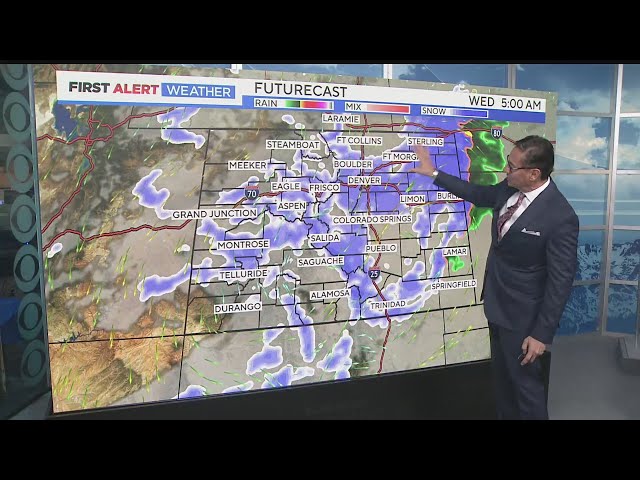 ⁣Strong snow storm set to dump across areas of Colorado