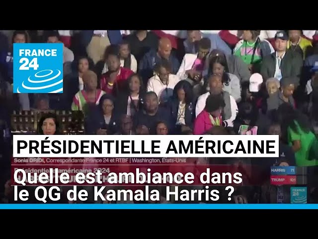 ⁣Après les premiers résultats, quelle ambiance dans le QG de Kamala Harris ? • FRANCE 24