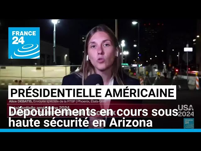 ⁣Présidentielle américaine :  dépouillements en cours sous haute sécurité en Arizona