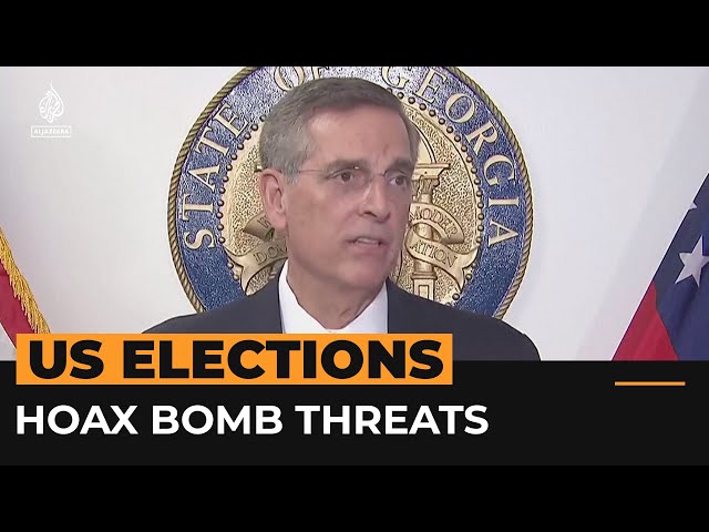 ⁣FBI says hoax bomb threats targeting polling places linked to Russia | AJ #shorts