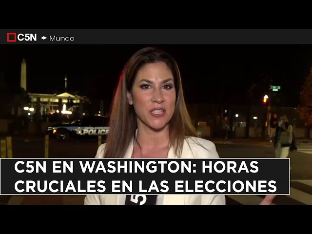 ⁣C5N en WASHINGTON: horas cruciales en las ELECCIONES en ESTADOS UNIDOS