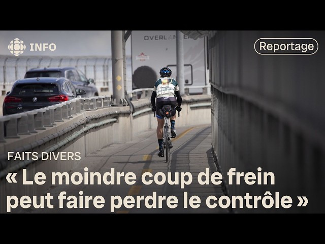 ⁣Pont Jacques-Cartier : la piste cyclable fermée après plusieurs chutes de cyclistes