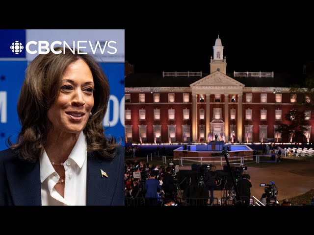 ⁣Kamala Harris awaits election results at her alma mater