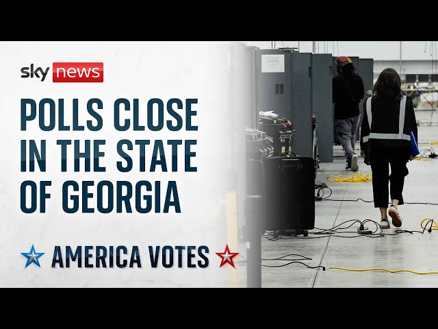 ⁣US election latest: Counting gets underway in Georgia as polls close across the US