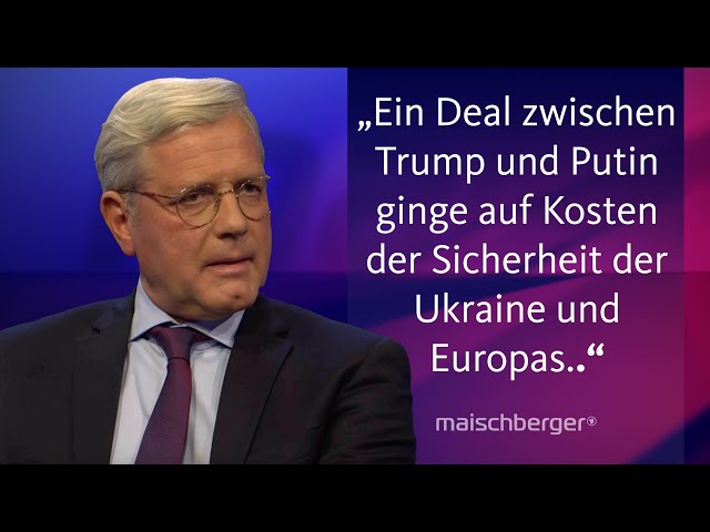 ⁣Norbert Röttgen und Ralf Stegner über die Sicherheitspolitik Deutschlands und Europas | maischberger