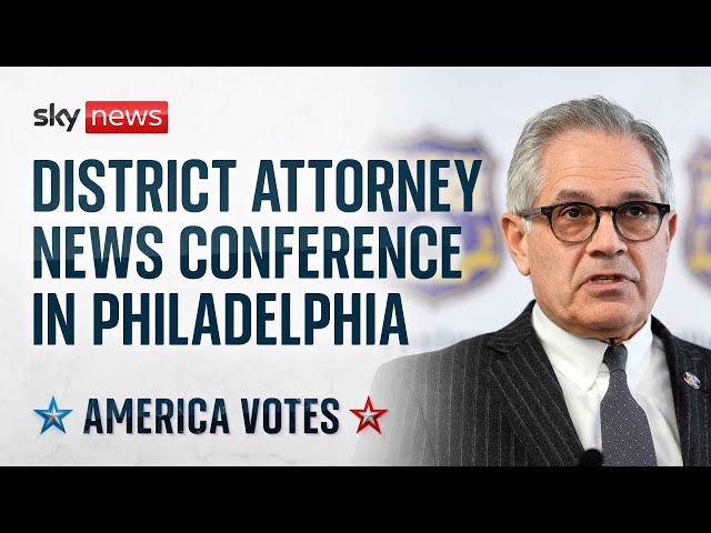 ⁣Watch live: District Attorney Larry Krasner holds news conference on US election