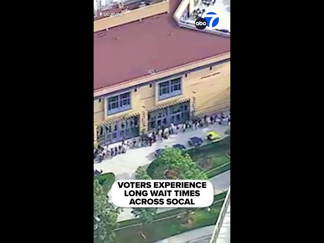 ⁣Voters experience long wait times across SoCal