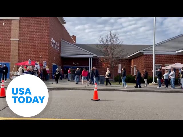 ⁣Voters cast Election Day ballots in New Hampshire | USA TODAY