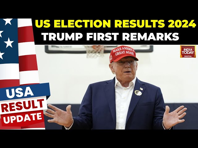 ⁣US Election Results LIVE: Trump First Remarks As He Takes The Lead In Swing States | US News