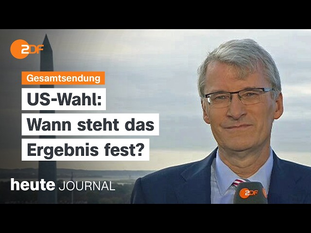 ⁣heute journal vom 05.11.2024 US-Wahl, Bombendrohungen, Trump vs. Harris