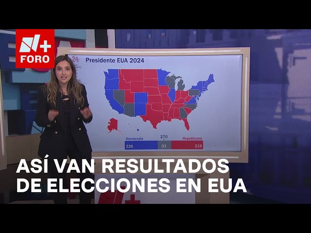 ⁣Así fluyen lentamente los resultados de la elección presidencial EUA 2024 - Hora21