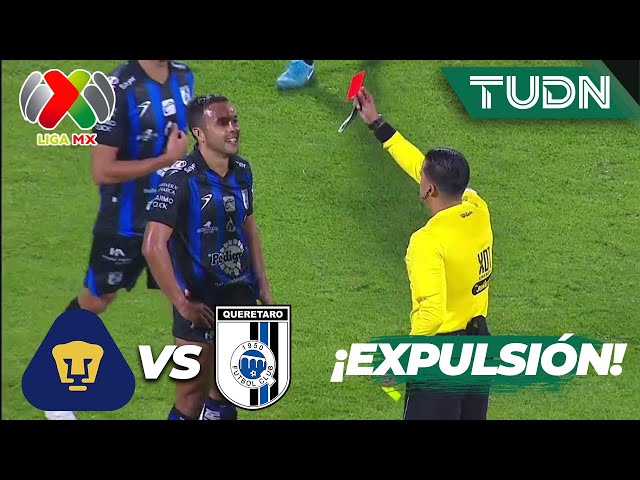 ⁣¡GALLOS SE QUEDA CON 10! Mendoza es expulsado | Pumas 1-0 Querétaro | Liga Mx -AP2024 - J16 | TUDN