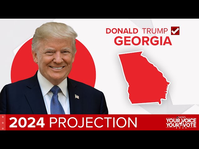 ⁣2024 Election: Donald Trump projected to win Georgia