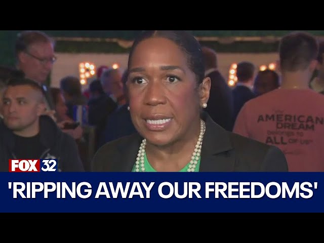 ⁣'Ripping away our freedoms': Illinois Lt. gov sounds off on Election Night about president