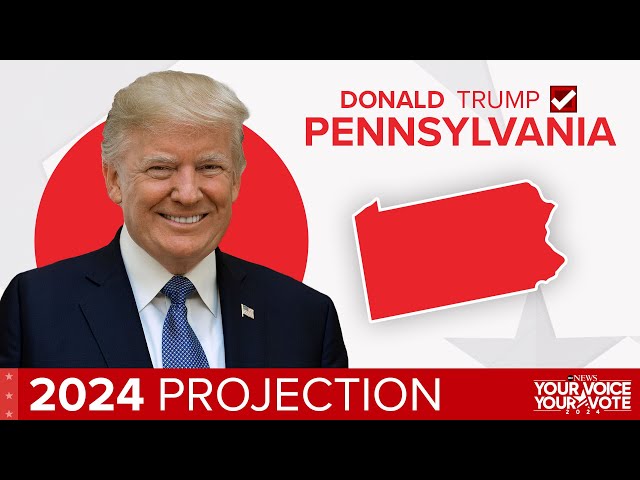 ⁣2024 Election: Donald Trump projected to win Pennsylvania