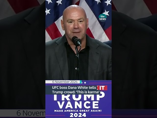 ⁣Dana White: 'This is what happens when the machine comes after you' #itvnews #usa #trump