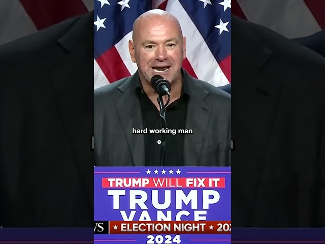 ⁣Election Night: Dana White addresses Trump supporters