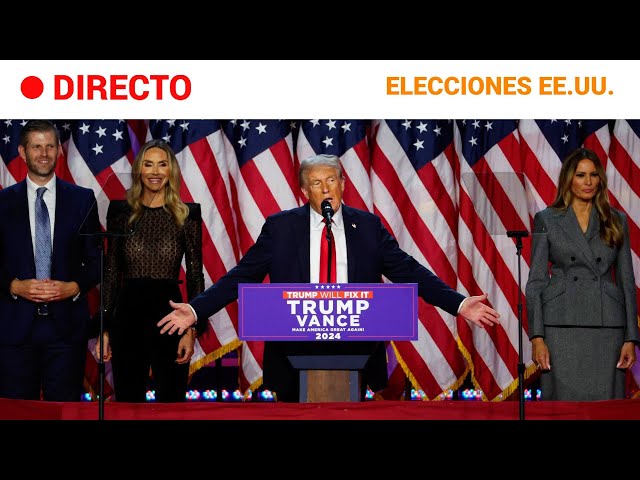 ⁣ELECCIONES EE.UU.  EN DIRECTO: TRUMP habla de "VICTORIA HISTÓRICA" y "DAR LA VUELTA A