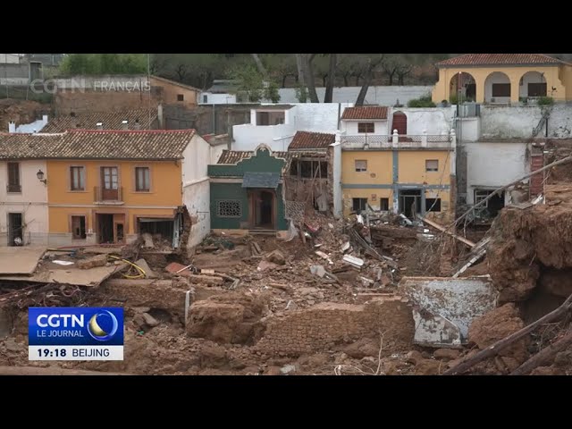 ⁣Espagne : de fortes pluies frappent une commune locale, retardant la reconstruction post-catastrophe