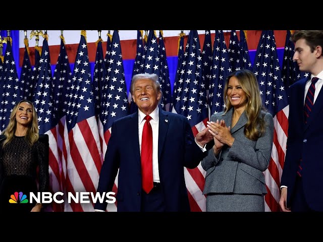 ⁣Trump claims victory in presidential election, NBC News hasn't called winner