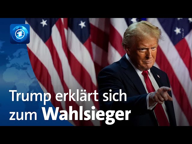 ⁣US-Wahl: Trump erklärt sich zum Sieger