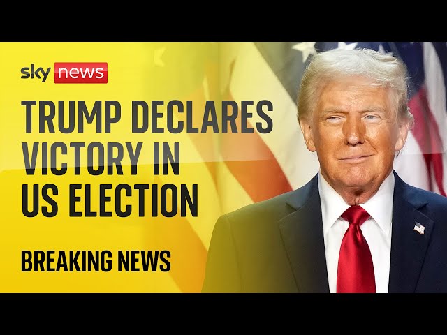 ⁣Watch live: Donald Trump declares victory in US Election