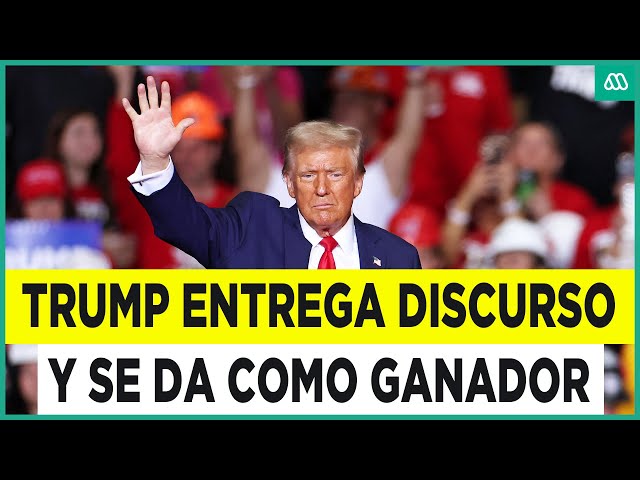 ⁣Trump da discurso y se declara ganador de las elecciones de EE.UU. 2024