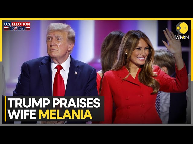 ⁣US Elections Result: Donald Trump Praises Melania for ‘Hard Work’ in Victory Speech | WION