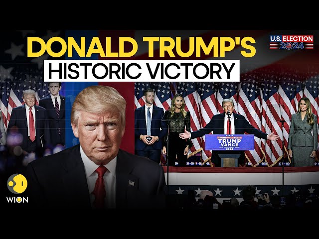 ⁣U.S. Election 2024: Donald Trump Historic Win, Becomes President Again | Trump Victory Speech | LIVE