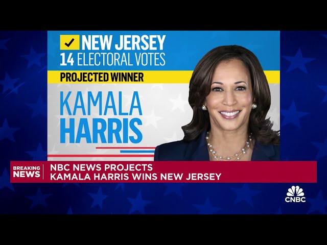 ⁣Kamala Harris wins New Jersey