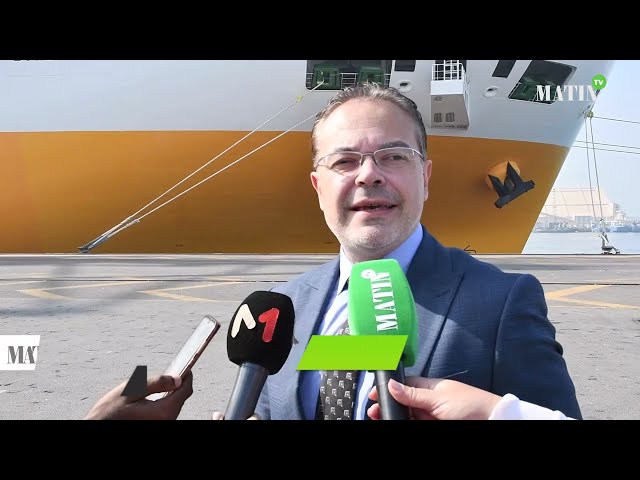 ⁣Le «MV Great Casablanca» inaugure sa première escale au port de Casablanca