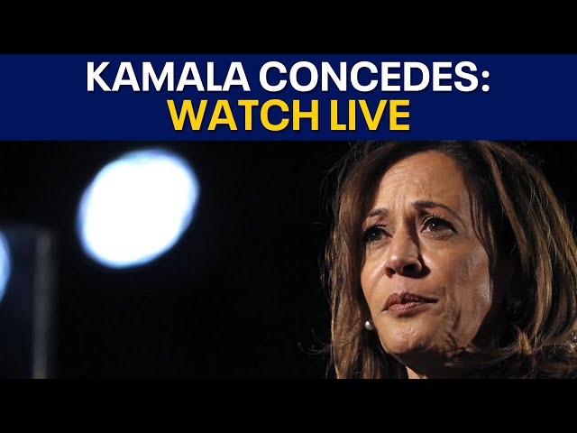 ⁣WATCH LIVE: Kamala Harris to concede in race for president