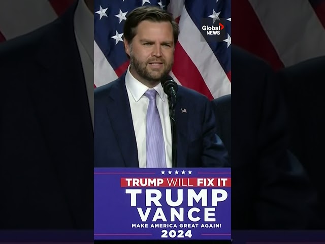 ⁣JD Vance lauds Trump for "greatest political comeback in American history" #USelection2024