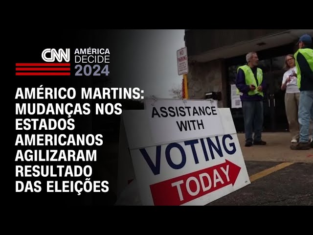 ⁣Américo Martins: Mudanças nos estados americanos agilizaram resultado das eleições | LIVE CNN