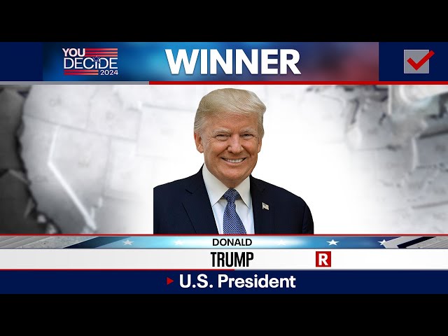 ⁣Donald Trump wins presidency as ballot counting continues in Michigan