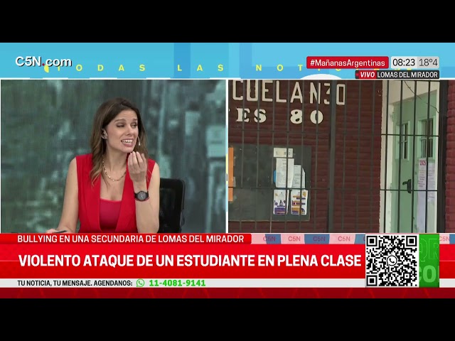 ⁣BULLYING en una SECUNDARIA de LOMAS del MIRADOR: VIOLENTO ATAQUE en PLENA CLASE