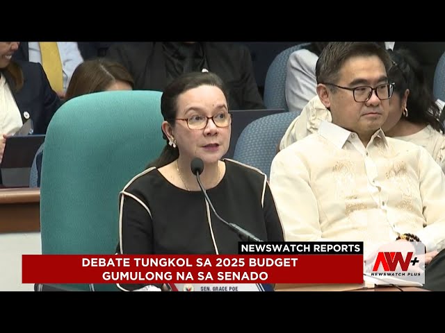 ⁣Debate sa 2025 budget gumulong na sa Senado | NewsWatch Reports